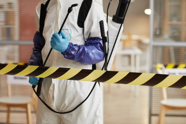 Professional Sewage Cleanup technician working in Mishicot, WI